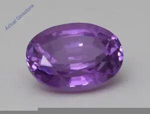 Oval Cut Natural Mined Loose Sapphire (1.41 Ct,Purple(Possibly Heated) Color,VS2 Clarity)