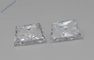 A Pair of Trapezoid Cut Natural Mined Loose Diamonds (1 Ct,D-e Color,SI3 Clarity)
