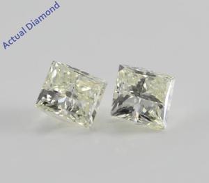 A Pair of Princess Cut Loose Diamonds (2.01 Ct, K ,VS2-SI2)