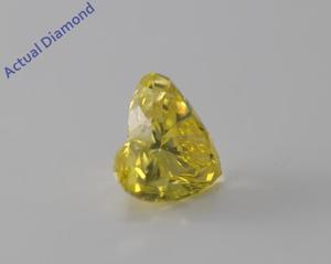 Heart Cut Loose Diamond (1.07 Ct, Vivid Canary Yellow (Color Irradiated), VS1(Clarity Enhanced)) IGL Certified