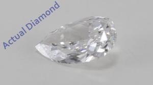 Pear Cut Loose Diamond (0.48 Ct, E Color, SI1(Laser Drilled) Clarity)