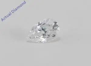 Pear Cut Loose Diamond (0.33 Ct, D Color, VS1-VS2 Clarity) IGL Certified