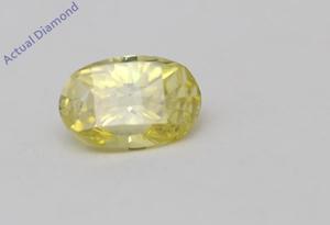 Oval Millennial Sunrise (Limited Edition) Cut Loose Diamond 0.44 Ct,Yellow Irradiated Color,vs Clarity