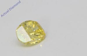 Oval Millennial Sunrise (Limited Edition) Cut Loose Diamond 0.61 Ct,Yellow Irradiated Color,VS Clarity