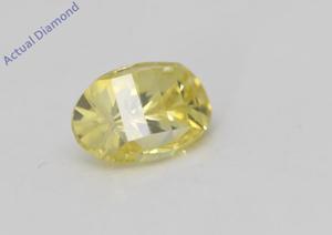 Oval Millennial Sunrise (Limited Edition) Cut Loose Diamond 0.61 Ct,Yellow Irradiated Color,VS Clarity