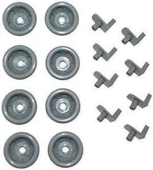 GE WD35X21041 Lower Dishrack Stud & Wheels Roller Kit (8 pack)