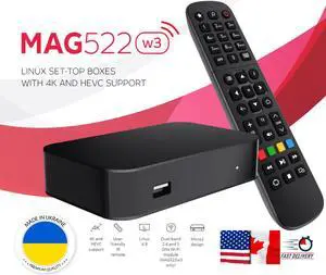 NEW 2023 Model MAG522W3 by INFOMIR MAG 522 W3 IPTV Set-Top-Box Built in wifi