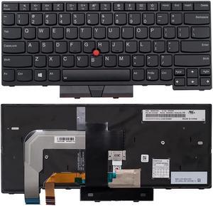 New US IBM Lenovo US Layout Backlit Keyboard for Lenovo Thinkpad T470 T480 A475 A485 Black (NOT for T470s T470p T480s T480p)