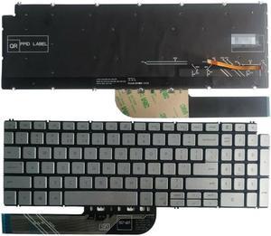 New keyboard for Dell Inspiron 15 5501 5502 5584 5590 5593 5594 5598 15 7000 2-IN-1 7590 7591 17 7000 2-IN-1 7791 17-7791 P42E P88F P90F Keyboard US Backlit Silver