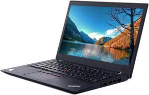 Refur Lenovo ThinkPad T470s 14" FHD Screen Intel Core i5-6300U 8GB RAM 256GB M.2 SSD Win 11 Pro WebCam HDMI with Free LIXSUNTEK® Ethernet Cable