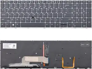LIXSUNTEK Replacement Backlight Keyboard with Pointer for HP ZBOOK 15 G5 15 G6 17 G5 17 G6 Series Laptop L29635-001 L12765-001 L28407-001 US layout black Backlit