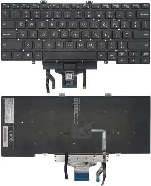 LIXSUNTEK Replacement Keyboard for Dell Latitude 3400 5400 5401 5410 5411 7400 7410 Series Laptop with Backlit with Pointer US LayoutDoes NOT Fit for Latitude 7400 2-in-1