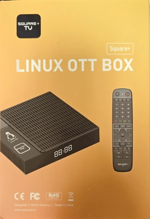 SQUARE+ TV Set-Top Box - 4K HDR TV Streaming Device with 1GB RAM, 8GB ROM, Dolby Digital Plus, Linux 4.9, Dual-Band WiFi, USB 2.0 with LIXSUNTEK® Ethernet Cable SQUARE+ TV Set-Top Box - 4K HDR TV Streaming Device with 1GB RAM, 8GB ROM, Dolby Digital Plus, Linux 4.9, Dual-Band WiFi, USB 2.0 with LIXSUNTEK® Ethernet Cable