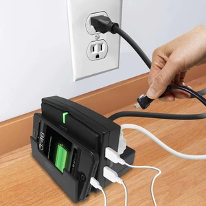 MOBILE/ TABLET STAND POWER STATION WITH 2 USB PORTS MOBILE/ TABLET STAND POWER STATION WITH 2 USB PORTS