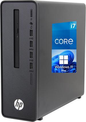HP 290 G3 Microtower Desktop Computer, Intel i7-10700 Upto 4.8 GHz, 32GB RAM 1TB NVMe SSD + 1TB Backup, DVD-RW, HDMI, VGA, AC Wi-Fi, Bluetooth  Windows 11 Pro