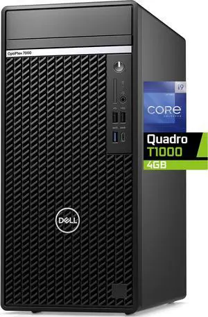 Dell Optiplex 7010 PLUS Tower Desktop Computer, Intel i9-12900K, 64GB RAM, 2TB NVMe SSD, Nvidia Quadro T1000 4GB, DVDRW, HDMI, USB-C 20 Gbps, Wi-Fi, BT, Windows 10 Pro, 7000 Series
