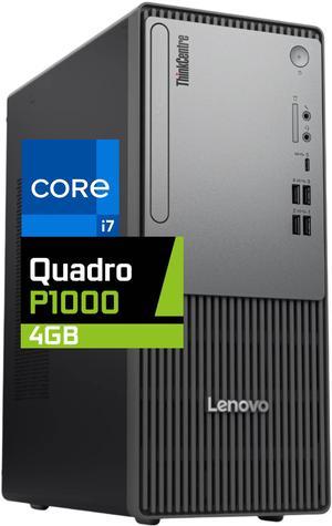 Lenovo ThinkCentre Neo 50T Gen 5 Tower Computer - Intel Core i7-12700K, 16GB Ram, 512GB NVMe SSD, Nvidia Quadro P1000 4GB, HDMI, VGA, USB-C, Card Reader, Wi-Fi, BT, Windows 11 Pro