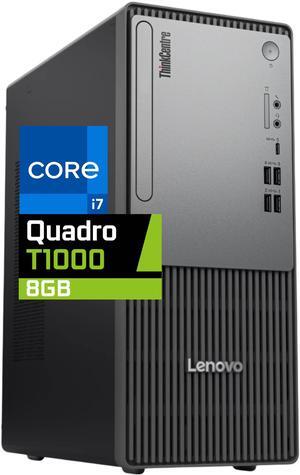 Lenovo ThinkCentre Neo 50T Gen 5 Tower Computer - Intel Core i7-12700K, 32GB Ram, 1TB NVMe SSD, Nvidia Quadro T1000 8GB, HDMI, VGA, USB-C, Card Reader, Wi-Fi, BT, Windows 11 Pro