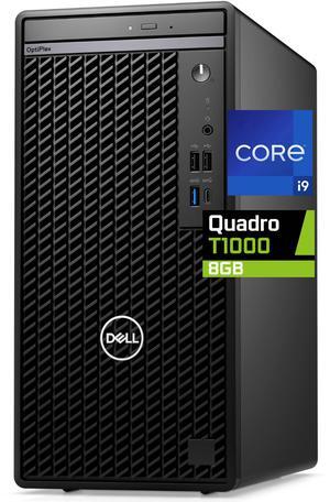 Dell Optiplex 7020 Tower Computer - Intel i9-12900K, 64GB RAM, 4TB NVMe SSD, Nvidia Quadro T1000 8GB, DisplayPort, HDMI, DVDRW, Wi-Fi, BT, Windows 11 Pro, 7000 Desktop