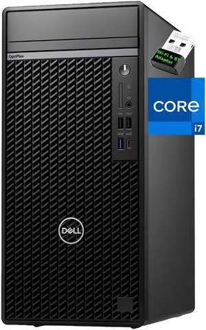 Dell Optiplex 7020 PLUS Tower Computer, Intel Core i7-13700K, 32GB RAM, 1TB NVMe SSD, 3-Monitor Support, Display Port, HDMI, USB-C 20 Gbps, Wi-FI/BT Adapter, Windows 11 Pro, 7000 Desktop