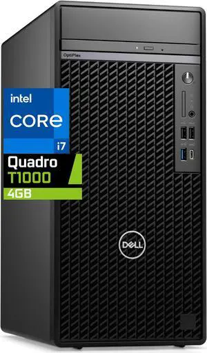 Dell Optiplex 7010 PLUS Tower Computer - Intel i7-12700K, 32GB RAM, 2TB NVMe SSD + 1TB HD, Nvidia T1000 4GB, DisplayPort, HDMI, DVDRW, Wi-Fi, BT, USB-C 10GBps, Windows 11 Pro, 7000 Series Desktop Dell Optiplex 7010 PLUS Tower Computer - Intel i7-12700K, 32GB RAM, 2TB NVMe SSD + 1TB HD, Nvidia T1000 4GB, DisplayPort, HDMI, DVDRW, Wi-Fi, BT, USB-C 10GBps, Windows 11 Pro, 7000 Series Desktop