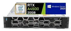Dell Precision 7920 Rack Server, Dual Intel Xeon Gold 6246 (24 Cores Total), 256GB RAM, 4x 4TB 2.5" SSD, Raid 5, Nvidia RTX A4500 20GB Graphics, Windows Server 2025, High-Performance PC Workstation Dell Precision 7920 Rack Server, Dual Intel Xeon Gold 6246 (24 Cores Total), 256GB RAM, 4x 4TB 2.5" SSD, Raid 5, Nvidia RTX A4500 20GB Graphics, Windows Server 2025, High-Performance PC Workstation