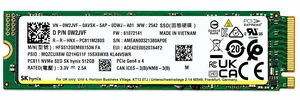 SK hynix PC811 512GB NVMe PCIe Gen4 x4 M.2 Internal SSD 2280 Solid State Drive - 0W2JVF SK hynix PC811 512GB NVMe PCIe Gen4 x4 M.2 Internal SSD 2280 Solid State Drive - 0W2JVF