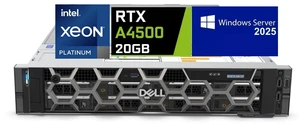 Dell Precision 7920 Rack Server, Dual Intel Xeon Platinum 8260 (48 Cores Total), 512GB RAM, 4x 4TB 2.5" SSD, Raid 5, Nvidia RTX A4500 20GB, Windows Server 2025, High-Performance PC Workstation Dell Precision 7920 Rack Server, Dual Intel Xeon Platinum 8260 (48 Cores Total), 512GB RAM, 4x 4TB 2.5" SSD, Raid 5, Nvidia RTX A4500 20GB, Windows Server 2025, High-Performance PC Workstation