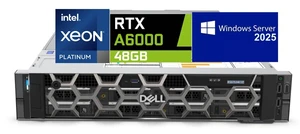 Dell Precision 7920 Rack Server, Dual Intel Xeon Platinum 8260 (48 Cores Total), 512GB RAM, 4x 4TB 2.5" SSD, Raid 5, Nvidia RTX A6000 48GB, Windows Server 2025, High-Performance PC Workstation Dell Precision 7920 Rack Server, Dual Intel Xeon Platinum 8260 (48 Cores Total), 512GB RAM, 4x 4TB 2.5" SSD, Raid 5, Nvidia RTX A6000 48GB, Windows Server 2025, High-Performance PC Workstation