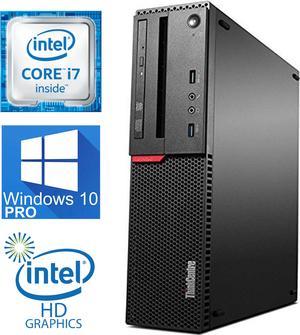 Lenovo ThinkCentre M710s SFF Desktop: Core i7-6500 3.4GHz, 8GB RAM, 256GB  SSD, DVD-RW Optical, Windows 10 Pro - Refurbsihsed 