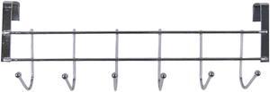 Treasure Gurus Metal Over Cabinet Door Clothes Hook Coat Rack Bathroom Kitchen Towel Hanger Hat Holder Organizer
