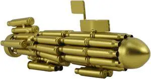 Gun Bullet Casings Shells Shaped Model Navy Diving Sub Submarine Military Gift