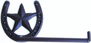 Horseshoe TP Toilet Paper Holder Western Texas Barn Star Decor