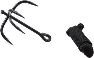Tactical Climbing Ninja Grappling Hook Heavy Duty 35' Rope Bushcraft Boat Anchor