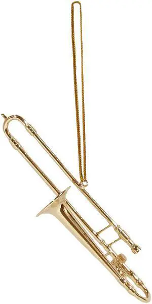 Treasure Gurus Miniature Trombone Realisitc Musical Instrument Ornament