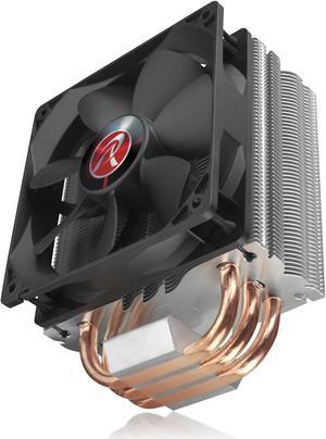 RAIJINTEK THEMIS BLACK, 3pcs 8mm Heat-Pipe, 12025 PWM Fan, Dual Fans, Slim Type 120mm Heat-Sink(D:50mm), Multiple Mounting Kits for Intel & AMD
