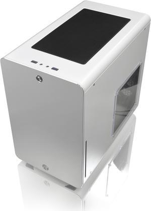 RAIJINTEK STYX, an Alu Micro-ATX case, Compatible with regular ATX Power Supply, Max. 280mm VGA Card, 180mm CPU Cooler, 240mm Radiator Cooling On Top, a Drive Bay For Slim DVD On Side - White