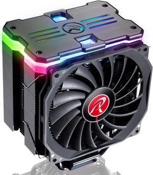 MYA RBW, CPU cooler with Addressable LED panel, 6*6mm heat-pipe, 12013 PWM fan, Innovation Fin Design for Max. Efficiency and Heat Dissipation, and multiple mounting kits, MYA RBW is your best choice