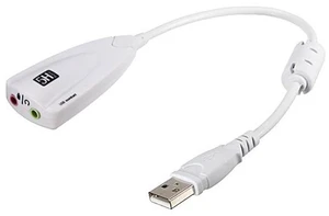 SODIAL External Sound Card USB 2.0 3D Virtual 7.1 Channel Sound Card Adapter for PC color: White SODIAL External Sound Card USB 2.0 3D Virtual 7.1 Channel Sound Card Adapter for PC color: White