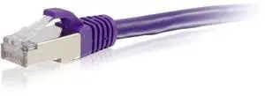 C2G 00903 Cat6 Cable - Snagless Shielded Ethernet Network Patch Cable, Purple (7 Feet, 2.13 Meters)