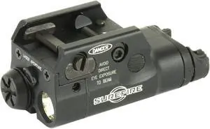 Surefire XC2 Weaponlight, Pistol, 300 Lumen LED, Light/Laser Combo, Black XC2-A