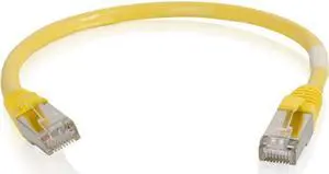 Cables to Go 6-Inch Cat6 Snagless Shielded Network Patch Cable, Yellow (984)