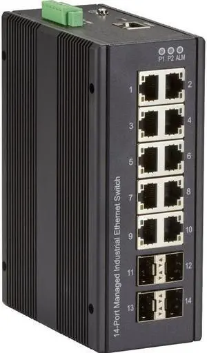 BLACK BOX LIG1014A GIGABIT ETHERNET (1000-MBPS) EXTREME TEMPERATURE MANAGED SWITCH - (10) 10/100/10