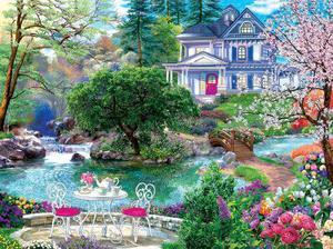 Waterside Tea 1000 Piece Puzzle