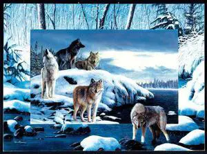 Ice Wolves 1000 Piece Puzzle