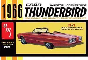 1966 Ford Thunderbird Hardtop Convertible Plastic Model Kit