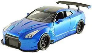 Brian's 2009 Nissan GTR R35 Blue Ben Sopra "Fast & Furious" Movie 1/24 Diecast Model Car  by Jada