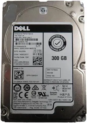 2M5JK 300GB 10000RPM SAS 2.5Inch Dell Hard Drive