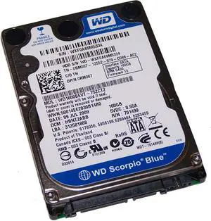 RM067 160GB 5400RPM SATA 2.5Inch Dell Hard Drive