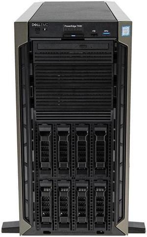 Dell PowerEdge T440 8 x 3.5" Hot Plug 2x Silver 4208 2x Trays Eight Core 2.1Ghz 384GB RAM 2x 400GB SSD H330 2x PSU